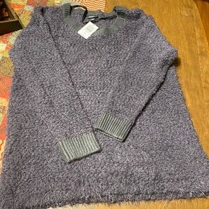 Torrid grey Sherpa like pullover sweater